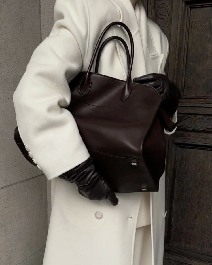 The Row Margaux 15 in Dark Brown 